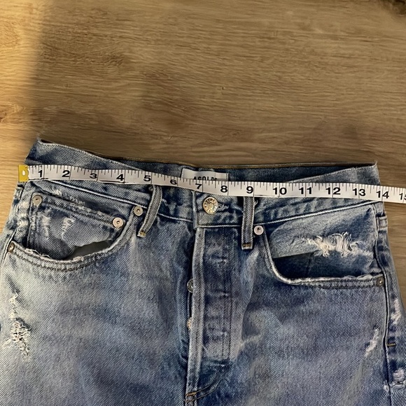 Agolde 90’s Distressed Straight Fit Jeans Sz 26 - Picture 5 of 13